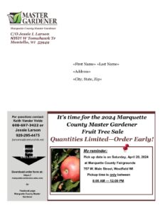 Marquette County Master Gardener Fruit Tree Sale